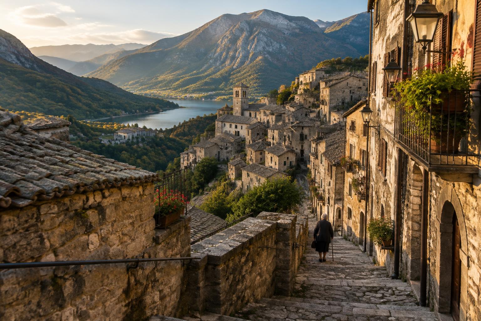 Scanno, un village au bord du lac