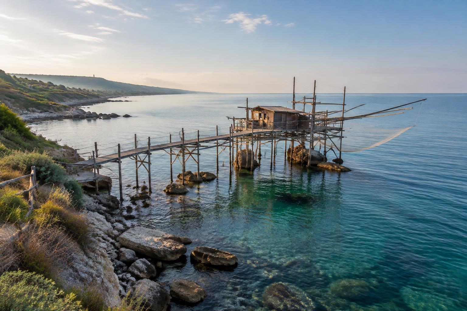 La Costa dei Trabocchi, une mer de bois